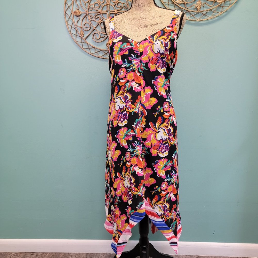 THALIA SODI Asymmetrical Floral Dress